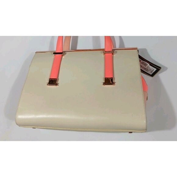 New Ted Baker London Rosane Tote Bag Purse Cream Orange Gold Classy $425 - Picture 7 of 11